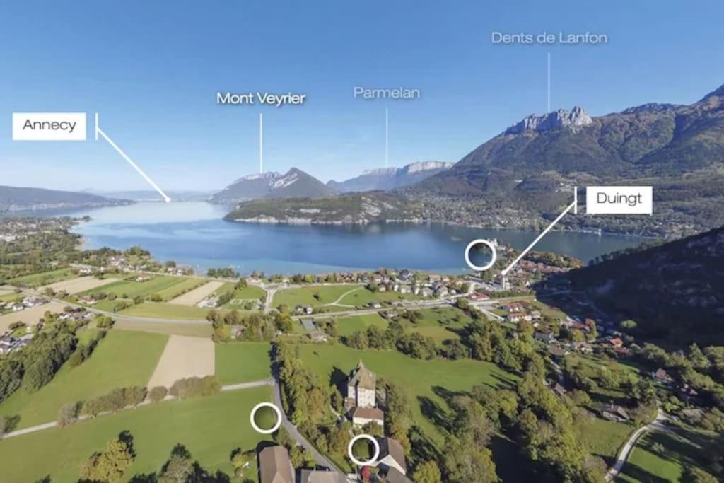 Duplex A 120 M Du Lac D'Annecy Дюeн Екстериор снимка